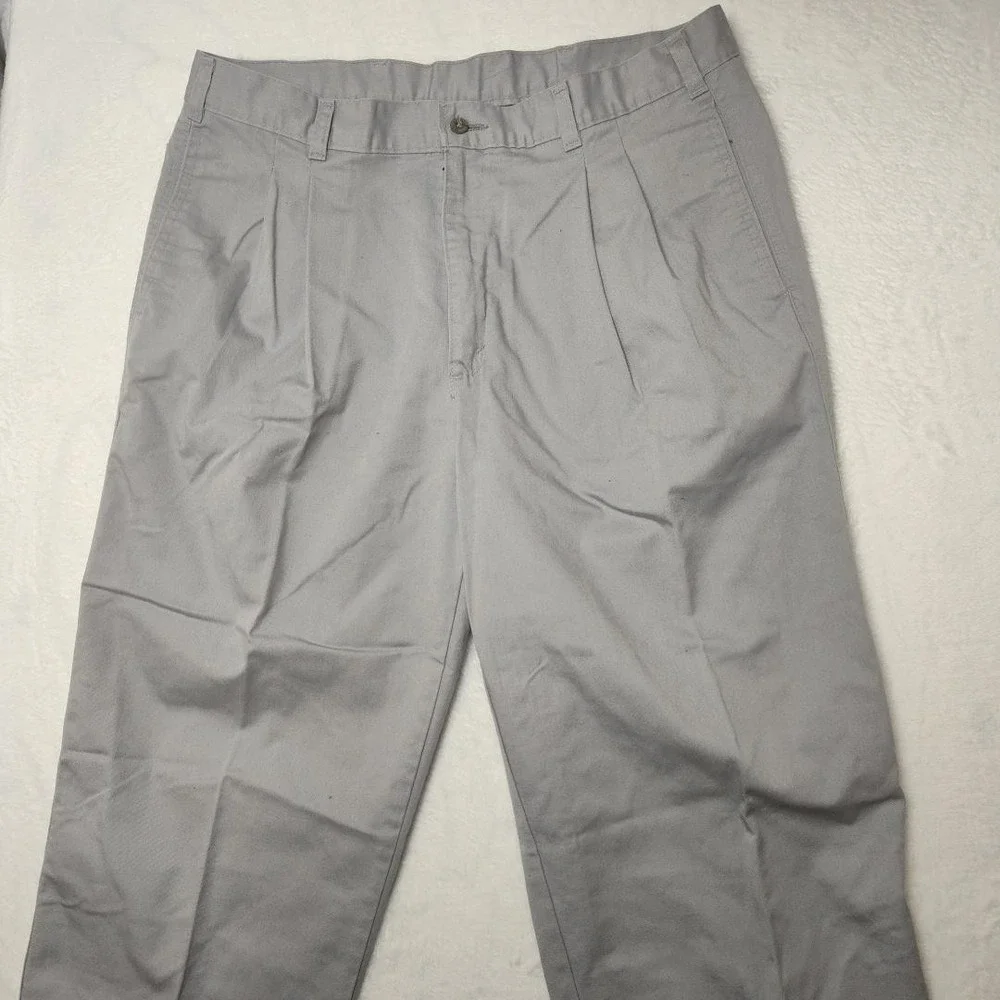 Vintage‎ Levis Officer Corps Pants Mens 38x30 Gray Pleated Chino Dress 90s USA